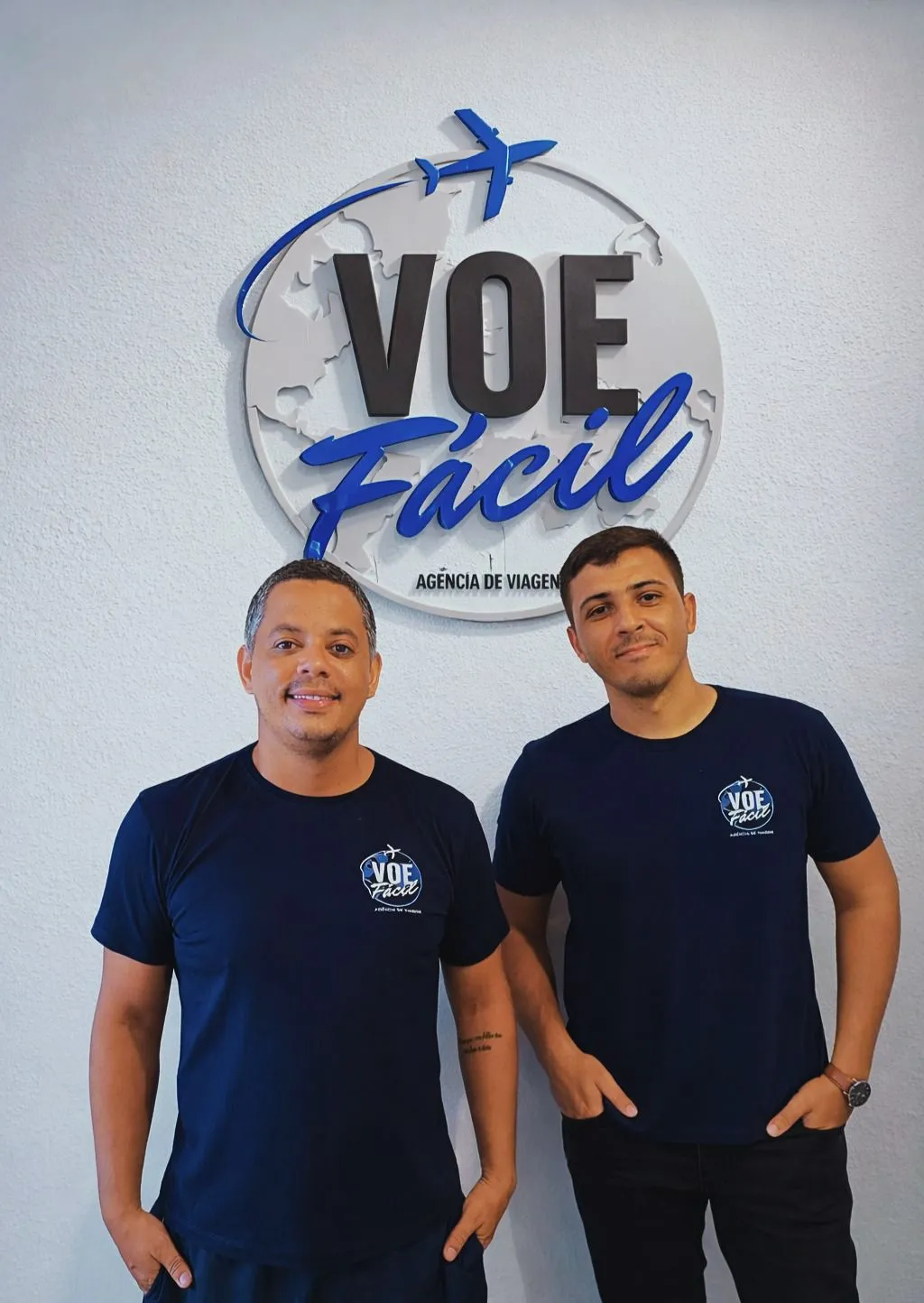 Thiago e Ragner, fundadores da Voe Fácil